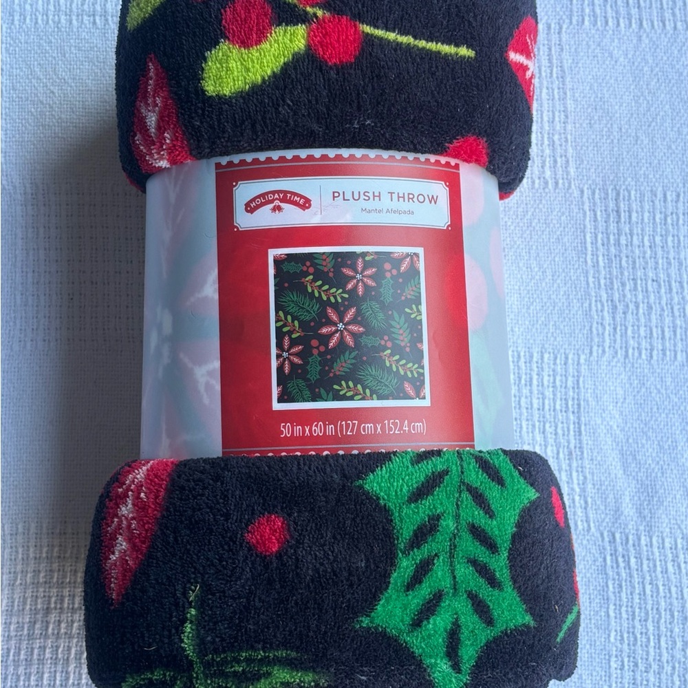 Holiday Time Plush Throw